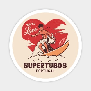 Vintage Surfing You'll Love Supertubos, Portugal // Retro Surfer's Paradise Magnet